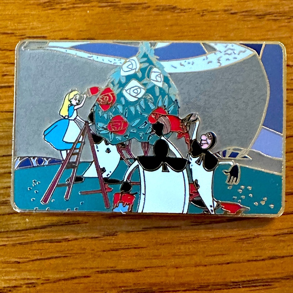 Disney Auctions P.I.N.S. Alice in Wonderland Painting the Roses 28878 Pin LE 500